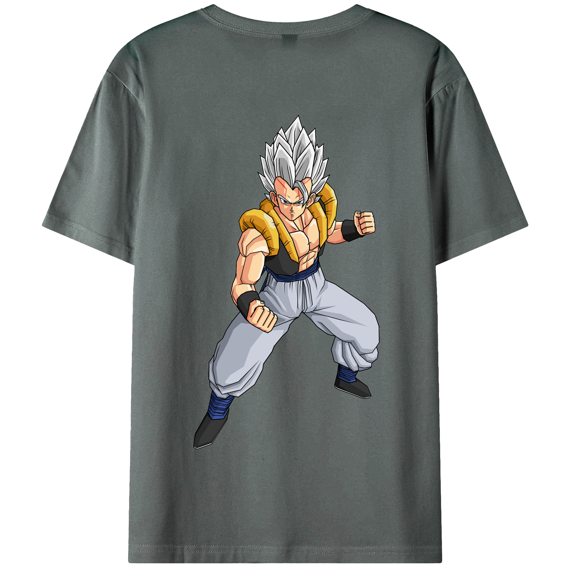 （画像用） ドラゴンボール ベジータ四世（Bejīta Yonsei）DRAGON BALL Vegeta IV 綿100％半袖Tシャツ（背面プリント）